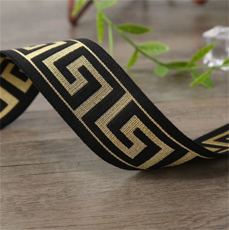 1cm Jacquard Elastic Webbing Underwear Shoulder Straps Clothing Accessories Can Be Printed Loog Elr7007